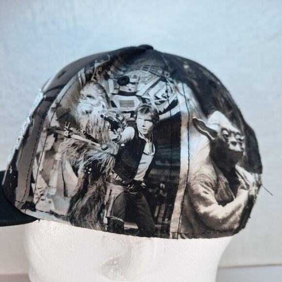 STAR WARS Movie Logo Darth Vader Luke Skywalker Snapback Hat - Picture 4 of 9